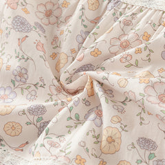 Dave&Bella Girls Autumn Sweet Cotton Floral Print Party Dress