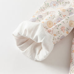 Dave&Bella Girls Autumn Sweet Cotton Floral Print Party Dress