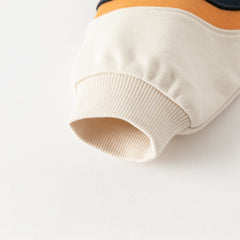 Dave&Bella Toddler Boys Autumn Beige Hooded Sweatshirts Tops