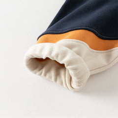 Dave&Bella Toddler Boys Autumn Beige Hooded Sweatshirts Tops