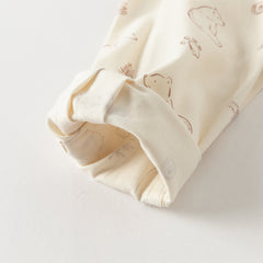 Dave&Bella Boys Autumn Cotton Apricot Print Shirt Top