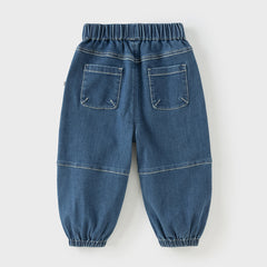 Dave&Bella Boys Autumn Toddler Denim Loose Casula Jeans Pants