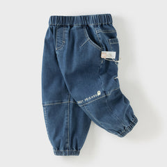 Dave&Bella Boys Autumn Toddler Denim Loose Casula Jeans Pants