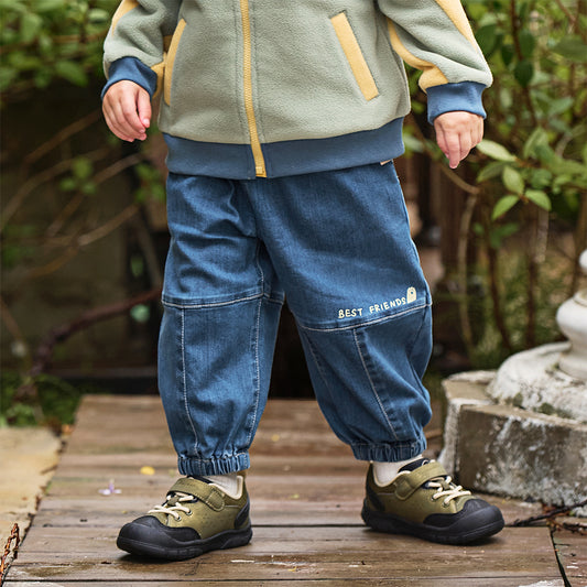 Dave&Bella Boys Autumn Toddler Denim Loose Casula Jeans Pants