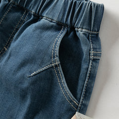 Dave&Bella Boys Autumn Toddler Denim Loose Casula Jeans Pants