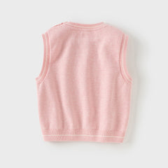 Dave&Bella Girls/Boys Autumn Cotton Indoor Warm Sleeveless Vest Top