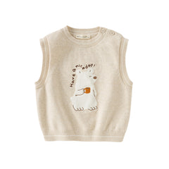 Dave&Bella Girls/Boys Autumn Cotton Indoor Warm Sleeveless Vest Top
