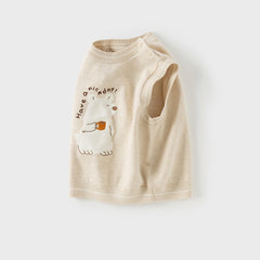 Dave&Bella Girls/Boys Autumn Cotton Indoor Warm Sleeveless Vest Top