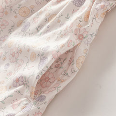 Dave&Bella Girls Autumn Floral Print Cute Hooded Jacket Coat