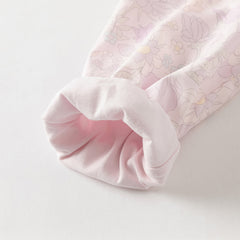 Dave&Bella Girls Autumn Floral Print Long Sleeve Hooded Coat