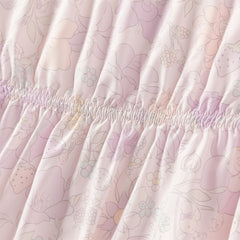 Dave&Bella Girls Autumn Floral Print Long Sleeve Hooded Coat