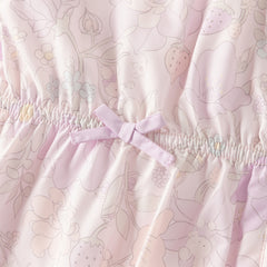 Dave&Bella Girls Autumn Floral Print Long Sleeve Hooded Coat