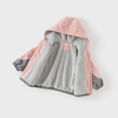 Dave&Bella Girls/Boys Toddler Outdoor Hooded Windbreaker Coat
