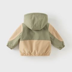 Dave&Bella Girls/Boys Toddler Outdoor Hooded Windbreaker Coat