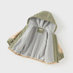 Dave&Bella Girls/Boys Toddler Outdoor Hooded Windbreaker Coat