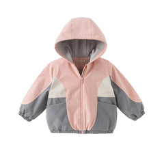 Dave&Bella Girls/Boys Toddler Outdoor Hooded Windbreaker Coat