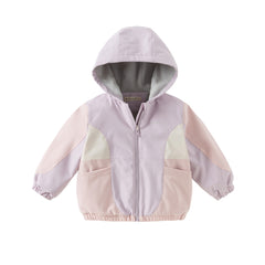 Dave&Bella Girls/Boys Toddler Outdoor Hooded Windbreaker Coat