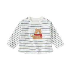 Dave&Bella Girls/Boys Autumn Soft Breathable Cotton T-shirt