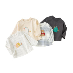 Dave&Bella Girls/Boys Autumn Soft Breathable Cotton T-shirt