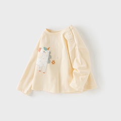 Dave&Bella Girls/Boys Autumn Soft Breathable Cotton T-shirt