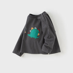 Dave&Bella Girls/Boys Autumn Soft Breathable Cotton T-shirt