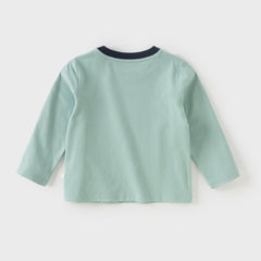 Dave&Bella Girls/Boys Autumn Antimicrobial Print T-Shirt Top