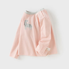 Dave&Bella Girls/Boys Autumn Antimicrobial Print T-Shirt Top