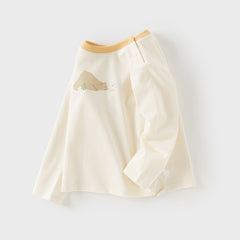 Dave&Bella Girls/Boys Autumn Antimicrobial Print T-Shirt Top