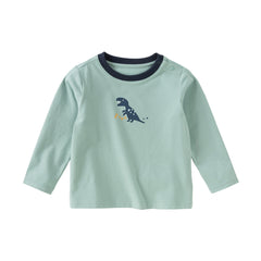 Dave&Bella Girls/Boys Autumn Antimicrobial Print T-Shirt Top