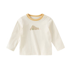 Dave&Bella Girls/Boys Autumn Antimicrobial Print T-Shirt Top