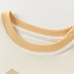 Dave&Bella Girls/Boys Autumn Antimicrobial Print T-Shirt Top