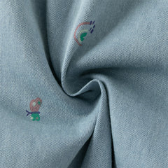 Dave&Bella Girls Autumn Light Blue Loose Toddler Jeans Pants