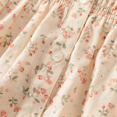 Dave&Bella Girls Autumn Cotton Sweet Floral Print Blouse Shirt Top