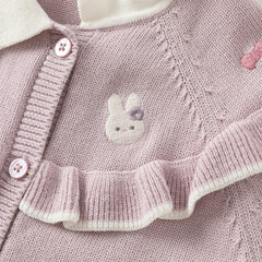 Dave&Bella Girls Autumn Cotton Sweet Casual Sweater Cardigan Coat Top