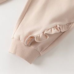 Dave&Bella Girls Autumn Cotton Outdoor Cute Drawstring Pants