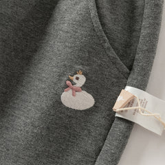 Dave&Bella Girls Autumn Cotton Outdoor Cute Drawstring Pants