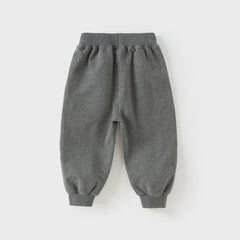 Dave&Bella Girls Autumn Cotton Outdoor Cute Drawstring Pants