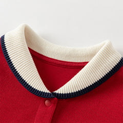 Dave&Bella Toddler Pure Cotton 2025 Red Princess Dress