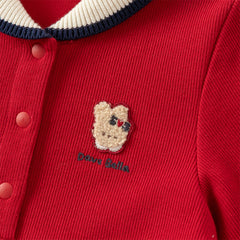 Dave&Bella Toddler Pure Cotton 2025 Red Princess Dress