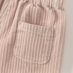 Dave&Bella Toddler Girls Autumn Cotton Lightweight Lace Cotton Straight Leg Pants