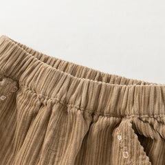 Dave&Bella Toddler Girls Autumn Cotton Lightweight Lace Cotton Straight Leg Pants