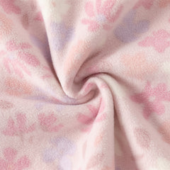 Dave&Bella Girls Autumn Cute Pink Floral Print Hooded Fleece Jacket