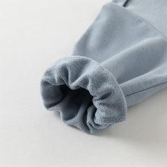 Dave&Bella Toddler Boys Autumn Cartoon Print Grey Blue Playful Sweatshirts Tops