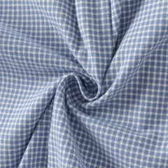 Dave&Bella Toddler Boys Blue Plaid Cotton College-style Shirts Tops