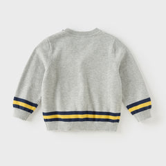 Dave&Bella Toddler Boys Autumn Grey Cotton Cardigans Coat