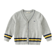 Dave&Bella Toddler Boys Autumn Grey Cotton Cardigans Coat