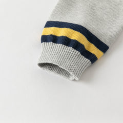 Dave&Bella Toddler Boys Autumn Grey Cotton Cardigans Coat