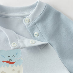 Dave&Bella Newborn Girls/Boys Cotton Pink/Blue Indoor Baby One-Pieces Romper