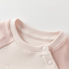 Dave&Bella Newborn Girls/Boys Cotton Pink/Blue Indoor Baby One-Pieces Romper