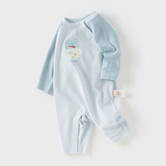 Dave&Bella Newborn Girls/Boys Cotton Pink/Blue Indoor Baby One-Pieces Romper